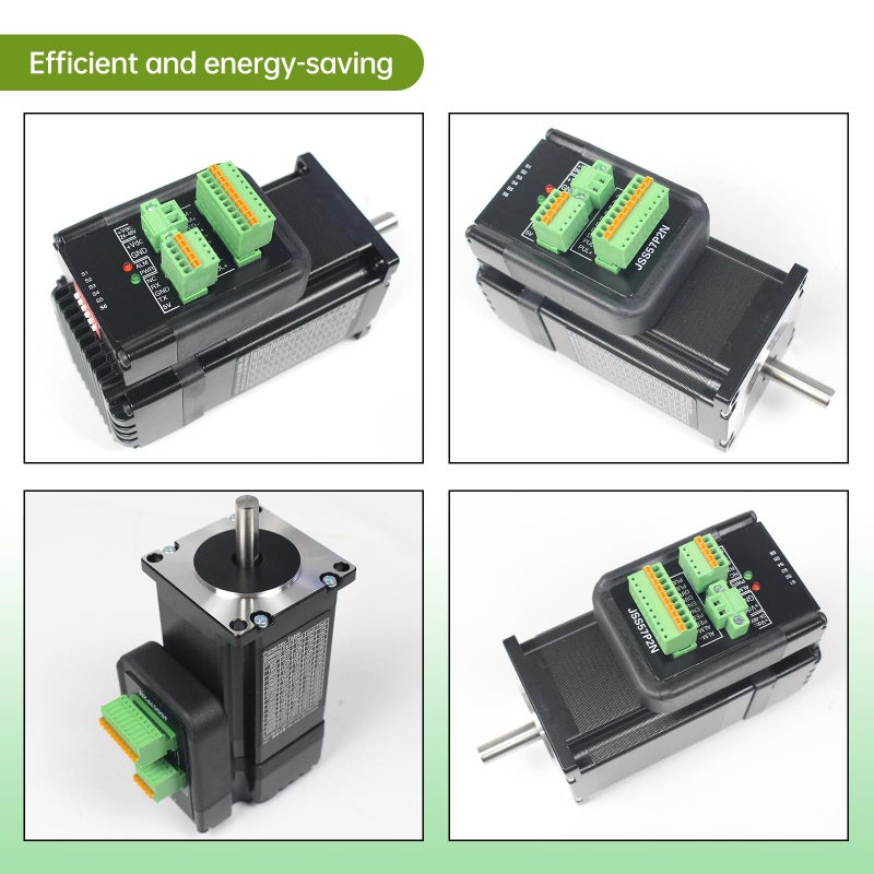 CNCTOPBAOS JSS57P2N Nema23 2N.m Closed Loop Stepper Motor Integrated Digital Hybrid Servo Drive System 24-48V DC RS232 with 1000 Encoder line for Robots,Cutting,Marking,CNC Router Engraving Machine - Image 3